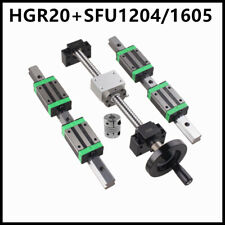 Hgr20 Linear Guide Rail Hgr20casfu16051204 Ballscrew Bkbf10 12handwheel Set