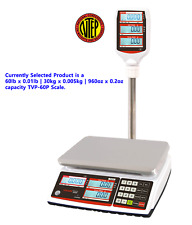 Visiontechshop Tvp-60p Price Computing Scale With Pole Display 60lb X 0.01lb