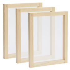 3 Pack 8x10 Wood Frame Silk Screen Printing Frame Kit 110 Mesh For Beginners
