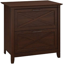 Bush Furniture Key West 2 Drawer Lateral File Cabinet In Bing Cherry