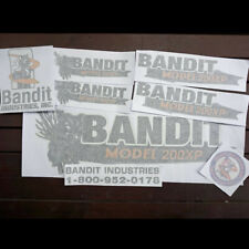 Brush Bandit Wood Chipper Model 200xp Decal Kit Aftermarket Repro Uv Laminated