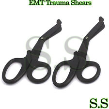 2 Paramedic Emt Trauma Shears Nurse Scissors First Aid 7.25 Full Tactical Black