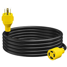 Generator Extension Cord 15 Ft 4 Prong Power Cable 10 4 30 Amp Adapter Plug New