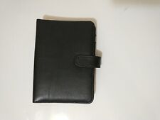 Day Timer Portable Planner Binder Cover Faux Black Leather 6 Ring 1 Snap Close