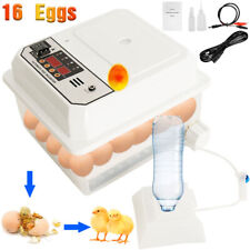 16 Eggs Incubator For Chicken Eggs Led Candler Automatic Egg Turner