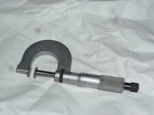 L.s. Starrett No. 256 Outside Disc Flange Micrometer 0-1 Machinist Tool