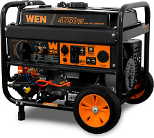 Dual Fuel Generator Electric Start Portable 4750 Watt Gasoline Propane Quiet Lpg