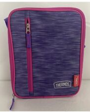 Thermos Upright Insulated Lunch Box In Lavender Hard Plastic Liner New