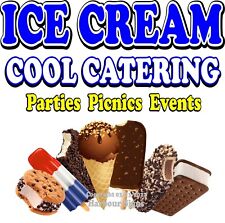 Ice Cream Catering Decal Choose Your Size Food Truck Concession Sticker
