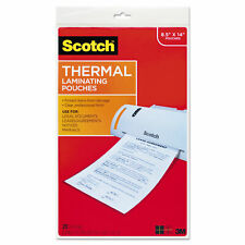 Scotch Menu Size Thermal Laminating Pouches 3 Mil 8 12 X 14 20pack Tp385520