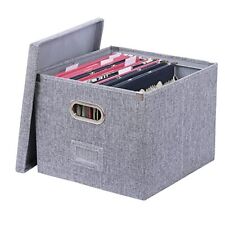 Foldable File Storage Box With Lid And Hanging For Letter Size Legal Folderdocu