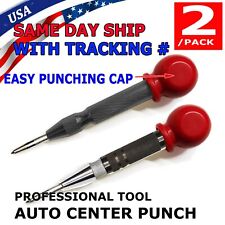 2pcs Automatic Center Punch Strikes Surface Hammer Spring Loaded Window Breaker