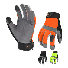 Vgo 13pairs Synthetic Leather Work Gloves For Men Mechanic Glovessl7584