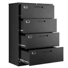 Metal Vertical File Storage Cabinet4 Drawer Filing Cabinet With Lock For Office
