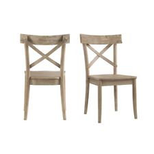 Picket House Furnishings Keaton X-back Wooden Side Chair Set