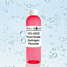 Hydrogen Peroxide Food Grade Pure 12 H2o2 - 4oz Priority Shipping