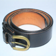 Don Hume B106 Black Leather Police Security Officers Duty Belt 38 Brass Buckle