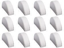 Wholesale Lot 12 Pieces White Leatherette Half Moon Small Jewelry Display Ramps