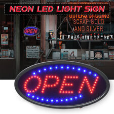 19 X 10 Led Neon Open Sign For Business Shop Animated Motion Onoff Switch