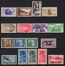 Italy 1932-38 Selection Of 17 Airmail Stamps Mint H Cv184