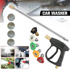 High Pressure 4000 Psi Car Power Washer Gun Spray Wand Lance W5 Nozzle Kit Home