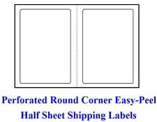 200 Self Adhesive Round Corner Shipping Labels 8.5 X 5.5 Half Sheet Ebay Ups