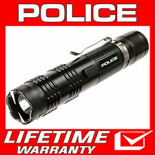 Police Stun Gun Black M12 650 Bv Metal Heavy Duty Rechargeable Led Flashlight