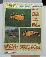 Woods Equipment Cadet 72 Gear Driven Rotary Cutter Tractors Hay Brush Weed Cut
