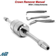 Dental Crown Remover Manual With 3 Tips Bridge Removal Restoration Instruments