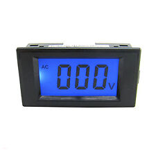 Us Stock Blue Lcd Digital Volt Panel Meter Voltmeter Ac 0200v 4 Wire