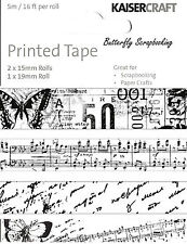 Printed Tape Pack Scrapbooking Paper Crafting Embellishment By Kaisercraft New