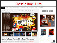  Classic Rock Video Blog Website Business For Sale W Auto Updating Content