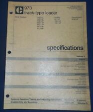 Cat Caterpillar 973 Track Loader Specifications Service Shop Manual