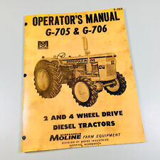 Minneapolis Moline G-705 G-706 Tractor Owner Operators Manual