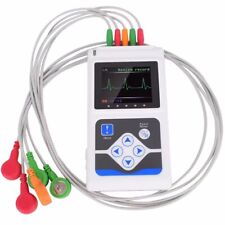 24 Hours Holter Ecg Monitor Electrocardiogram 3 Channels Software Holter New
