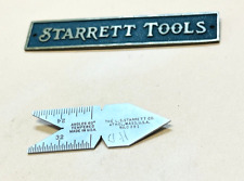 Starrett No. C391 Spring-tempered Steel Thread 60 Degree Center Gage. Usa Made