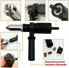 Professional Electric Rivet Nut Gun Adaptor Insert Cordless Power Drill Tool Kit