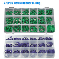 270pc Pieces O-ring Rubber Assortment Kit Set With Holder Case Sae And Metric