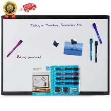 Magnetic Dry Erase Board Whiteboard Home Office 4 Markers Eraser 2 Magnets 17x23