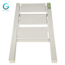 3 Step Ladder Portable Folding Stool Wwide Anti-slip Pedal Lightweight White