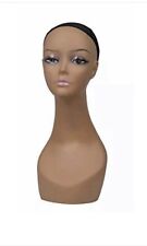 Realistic Plastic Female Mannequin Head Lifesize Display Wig Hat 18