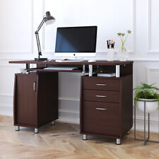 Wood Computer Desk Pc Laptop Study Table Workstation Home Office Furniture