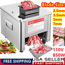 850w Commercial Electric Meat Cutter Slicer Shredding Cutting Machine Kitchen Us