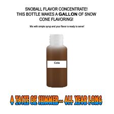 Cola Syrup Mix Shaved Ice Snow Cone Flavor Gallon Concentrate 1
