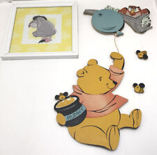 Winnie The Pooh Friends Wall Decor Pressed Board Framed Print Nursery Decor