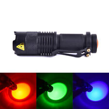 Redgreenblue Beam Light Led Flashlights Night Vision Torch For Camping Huho