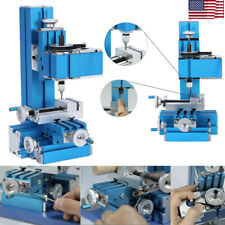 Mini Electric Bench Milling Machine Diy Woodworking Soft Metal Processing Tool