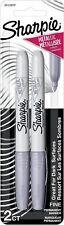 Sharpie Metallic Permanent Markers Fine Point Silver 2 Count