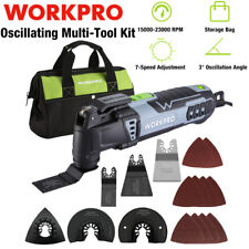 Workpro Oscillating Multi-tool Kit 3.0amp Corded Replaceable Oscillating Saw Set