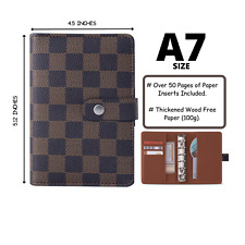  Luxury Checkered Agenda Binder Planner Journal Notepad Gift A7